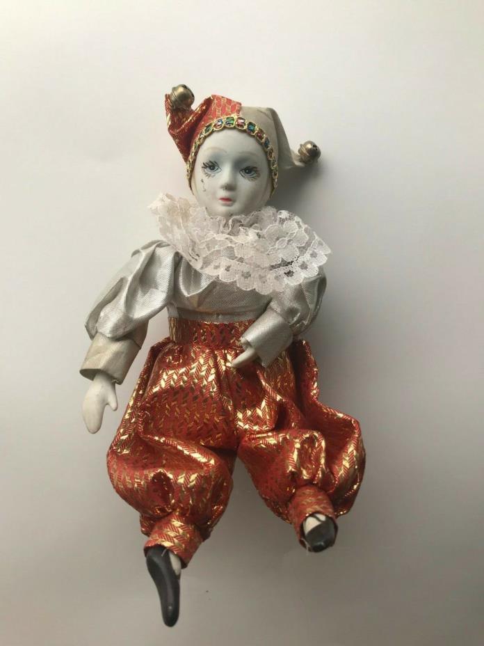 Porcelain Clown Decorative Doll - 8
