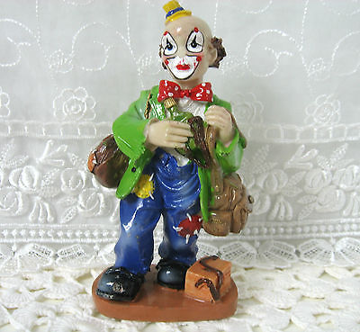 Hobo Clown Vintage Polystone Figurine 6