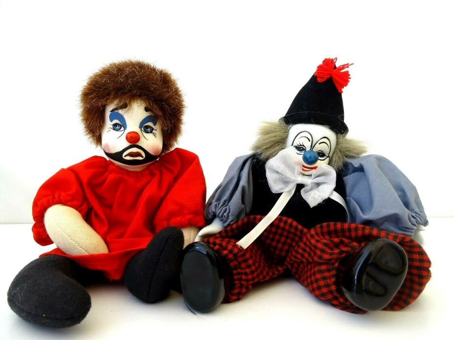 Clown Doll Costume Porcelain Sand Bag Body 9