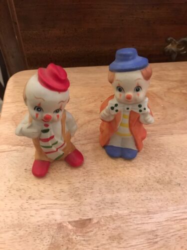 Vintage Lot Of 2 Sophia- Ann Clown Figurines