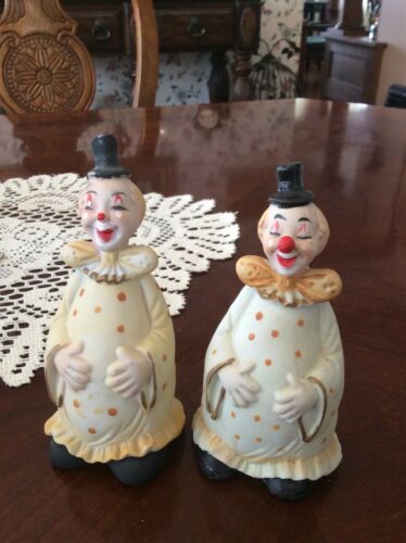 Fat clown porcelain Bell Handpainted Vintage