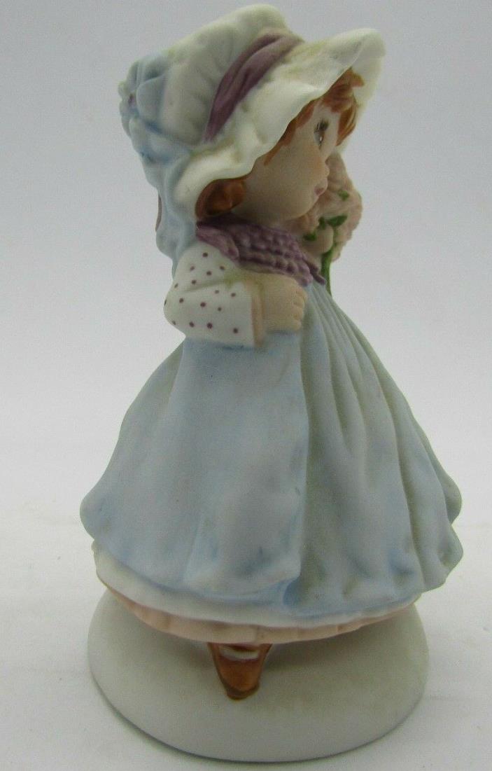 Vintage 1983 Hallmark Mary Hamilton Girl w flowers Figurine 4