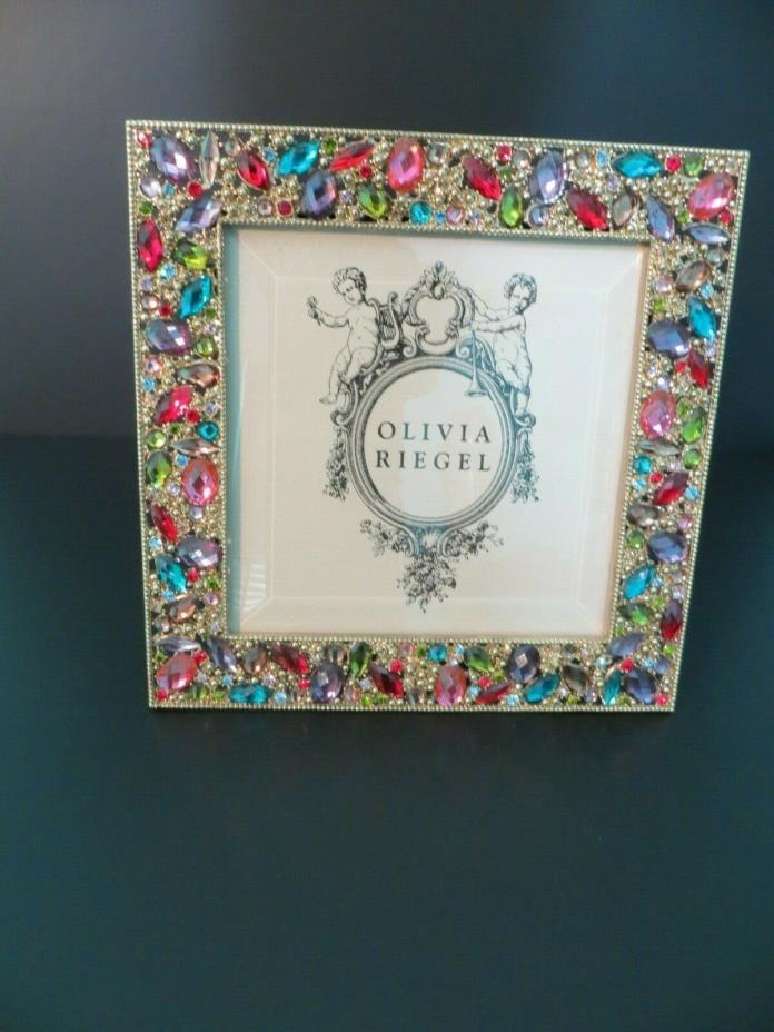 Olivia Reigel Multi-colored Jeweled Picture Frame