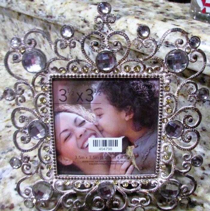 Beautiful Jeweled Picture Frame - 3 1/2