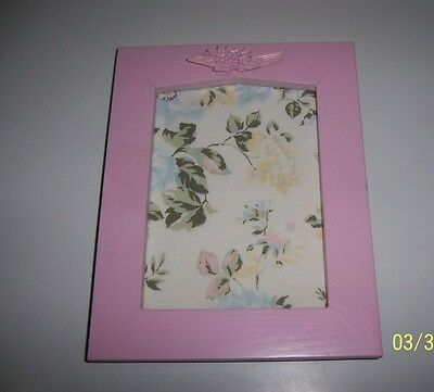 Vintag OOAK Frame HM with Rachel Ashwell Shabby Chic Cluster Oyster Pink Linen