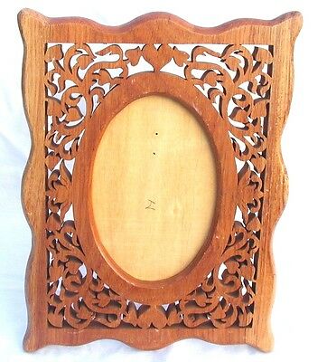 Ornate Laser Cut Wood Statement Easel Picture Frame 13x10