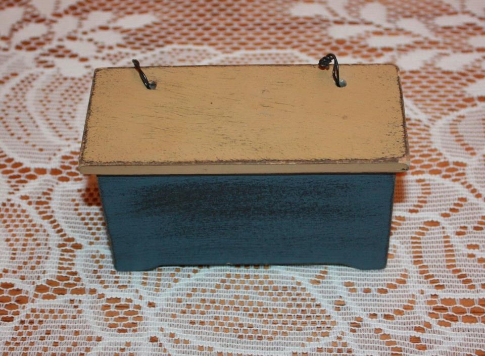 Primitive Handmade Wood Miniature Chest/Bench for Doll House or Display