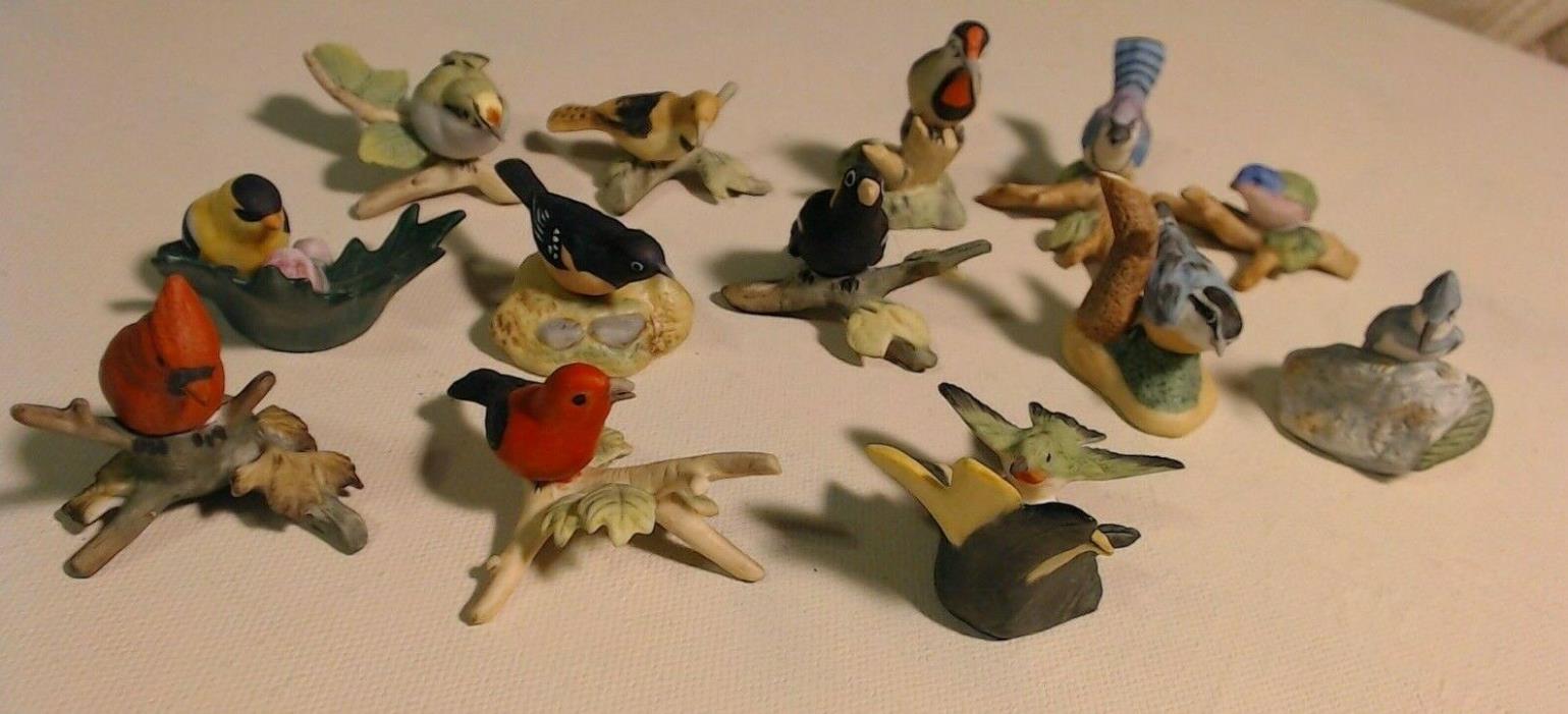 Vintage 1982 Royal Cornwall porcelain ceramic bird figurines statues (13)