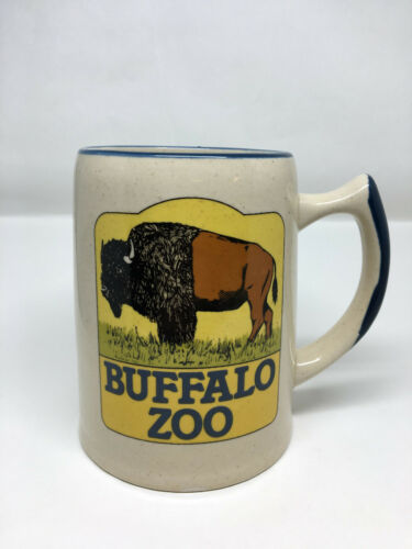 K3) Buffalo New York Zoo American Bison Animal Large Coffee Mug