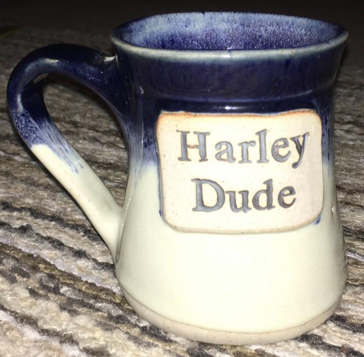 HARLEY DUDE OVERSIZED TUMBLEWEED POTTERY COFFEE MUG CUP UNUSED NO LABELS CLEAN