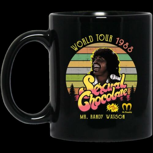 World Tour 1988 Sexual Chocolate Mr Randy Watson BM11OZ 11 oz. Black Coffee Mug
