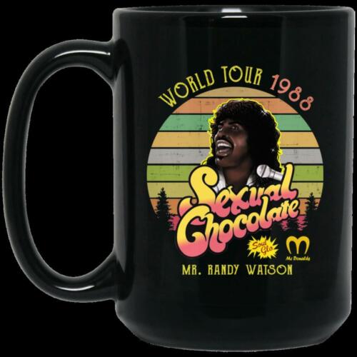 World Tour 1988 Sexual Chocolate Mr Randy Watson BM15OZ 15 oz. Black Coffee Mug