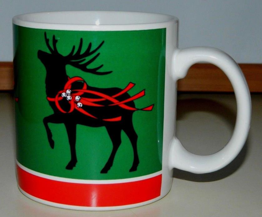 Dept 56  Deer Buck Reindeer Coffee Mug Cup Collectible 
