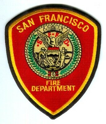 San Francisco Fire Department Patch California CA v2