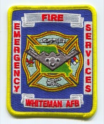 Whiteman Air Force Base AFB Fire Department USAF Military Patch Missouri MO