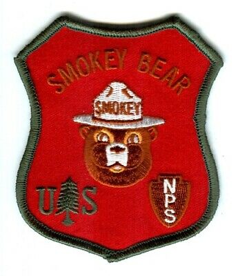 Smokey the Bear Forest Fire Wildfire Wildland NPS USFS Patch No State Affiliatio