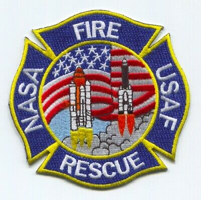 NASA USAF Fire Rescue Department Military Patch Florida FL