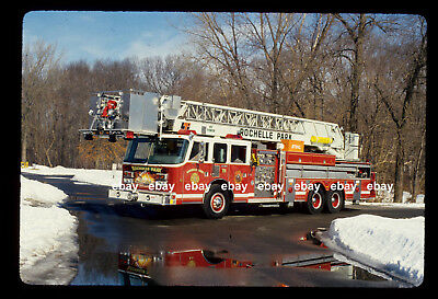 Rochelle Park NJ 1982 Duplex/LTI RM Tower Fire Apparatus Slide
