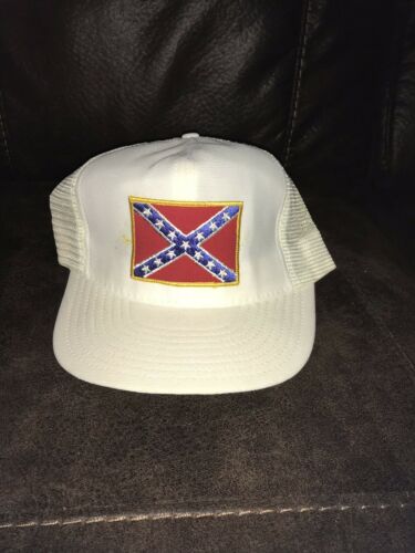 Vintage Rebel Mesh Hat Cap Snapback Made In USA