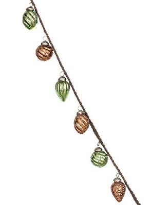 Sullivans Six Foot Ornament Garland (Copper & Green)