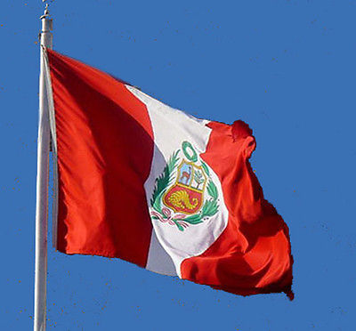 NEW 3 x 5 ft PERU PERUVIAN FLAG BRASS GROMMETS  better quality usa seller