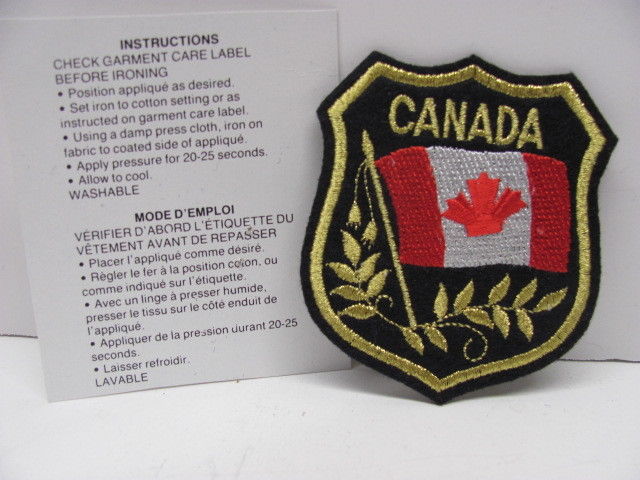 Embroidered Canada Flag Crest Patch