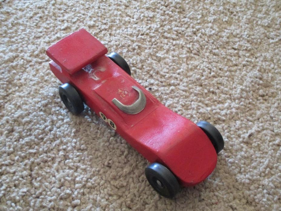 Red Pinewood Derby Boy Scout Car