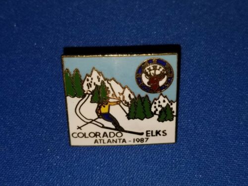 Elks Club BPOE Collectible Lapel Pin - Colorado Elks Atlanta 1987