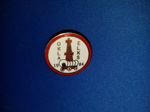 Elks Club BPOE Collectible Lapel Pin - Oklahoma Elks 1984