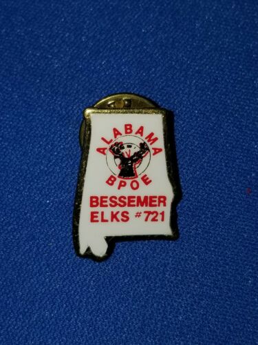 Elks Club BPOE Collectible Lapel Pin - Bessemer Alabama #721