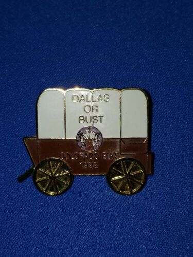 Elks Club BPOE Collectible Lapel Pin - Colorado Elks 1992 Dallas Or Bust