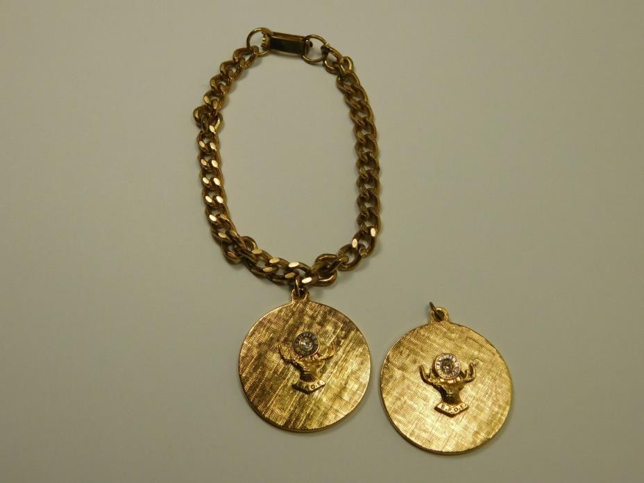 B.P.O.E ELKS BRACELET AND MEDALLION