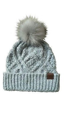 Gamma Phi Beta Faux Fur Pom Winter Beanie Hat