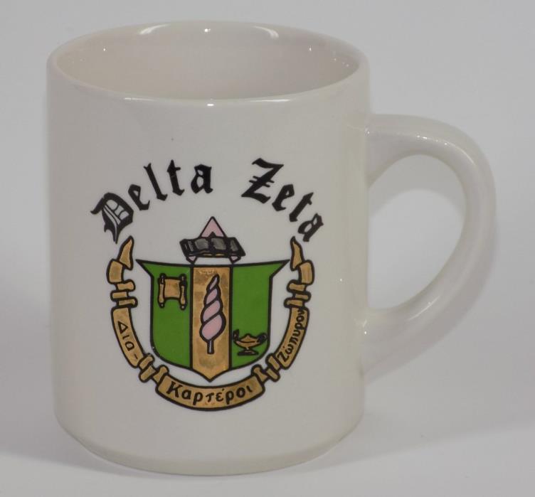 Delta Zeta, ??, Crest Ceramic Coffee Mug (1988)
