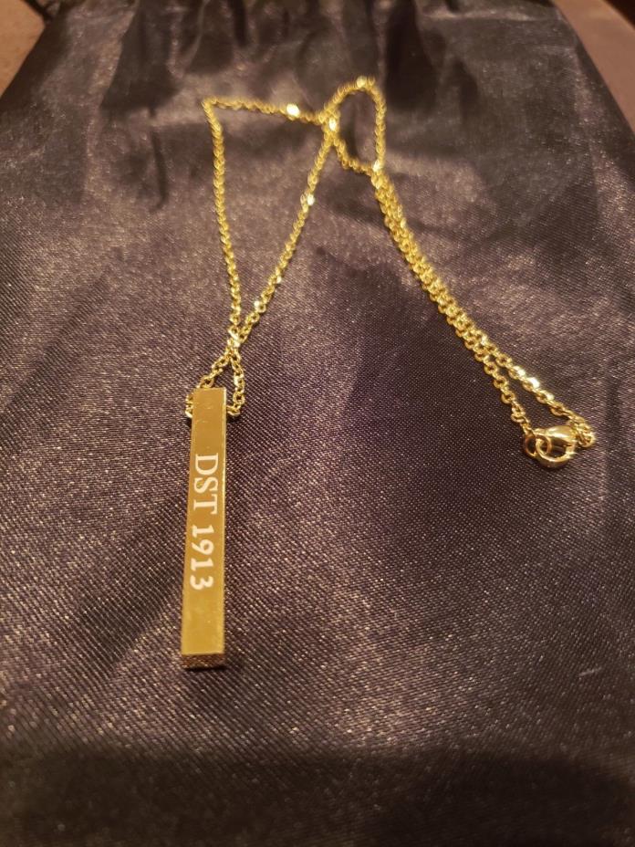 New Customized Gold Delta Sigma Theta 18 inch necklace FREE SHIPPING