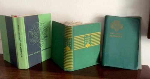 Lot of TWO (2) GIRL SCOUT HANDBOOKS , COLLECTABLE 1946 & 1954 Books