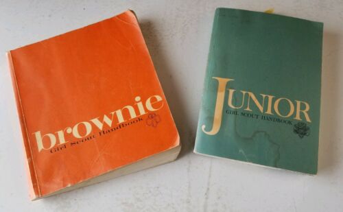 Vintage Girl Scout Brownie And Junior Handbooks
