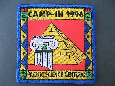 GIRL GUIDES CANADA CAMP-IN 1996 PACIFIC SCIENCE CENTER PATCH SCOUTS BROWNIES