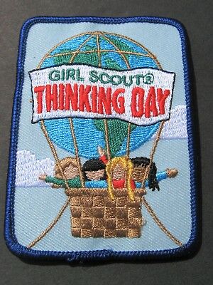 GIRL SCOUTS AMERICA THINKING DAY EMBROIDERED PATCH BROWNIES