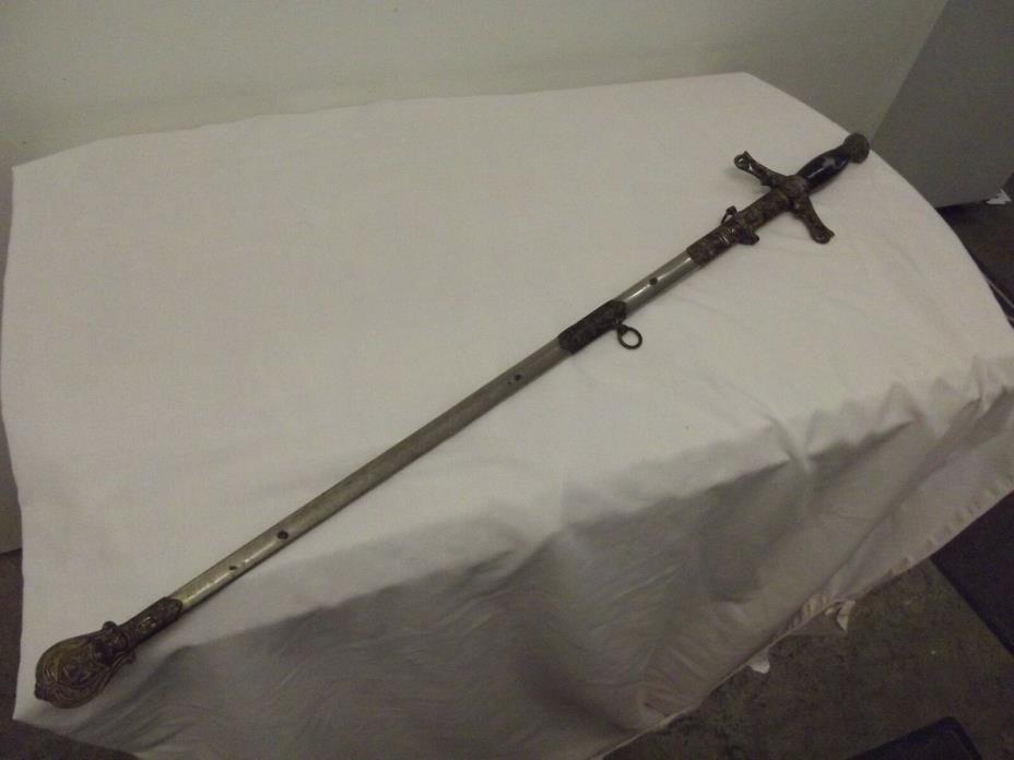 Antique Fraternal Organization of the Knights of Columbus Sword and Scabbord