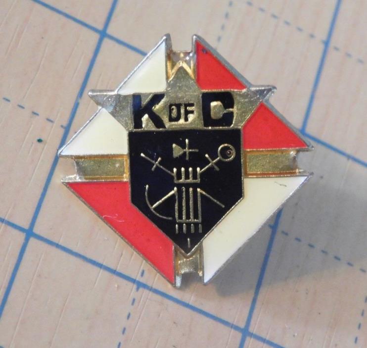 Knights of Columbus pin K of C enamel for lapel or hat