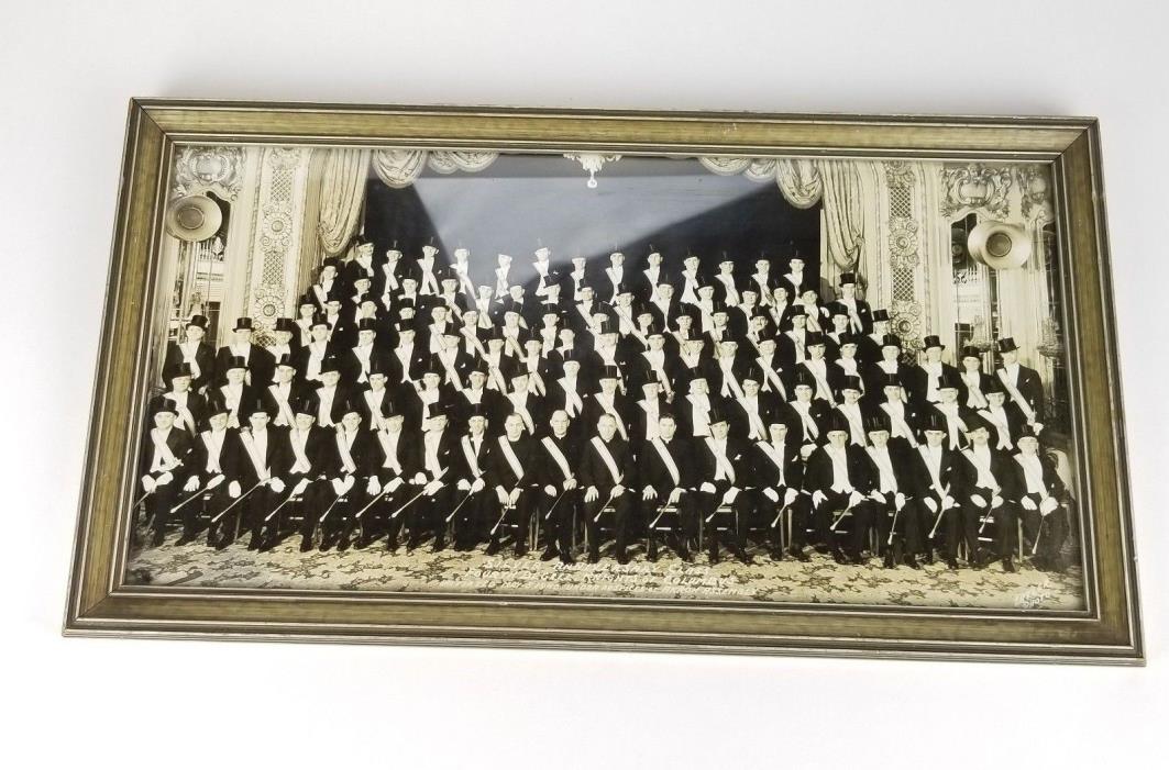Knights Of Columbus Silver Anniversary Class 4th Degree May 5 1940 Framed Photo