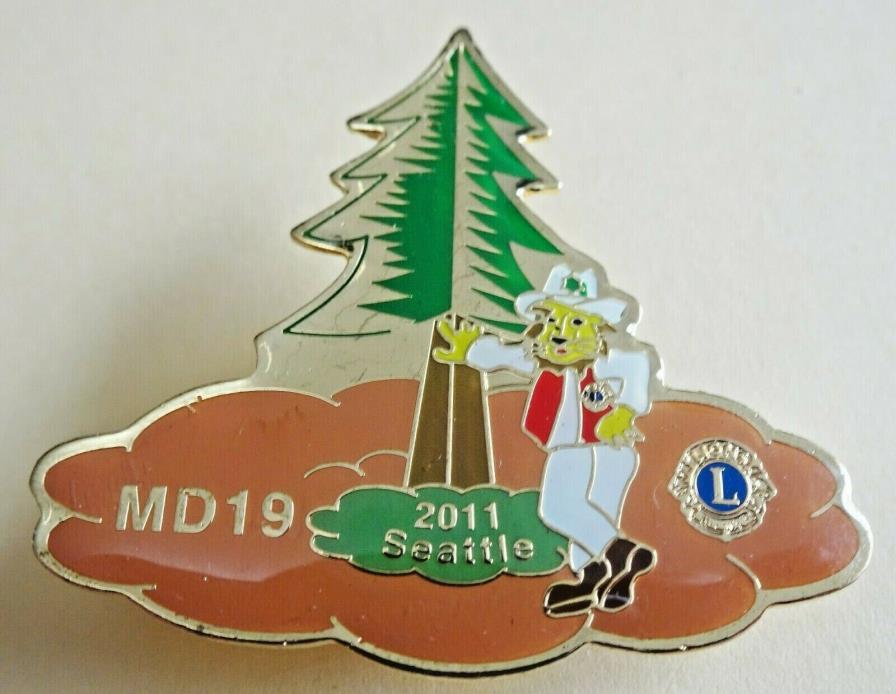 Lions MD 19 International Convention 2011 Seattle, Washington Pin