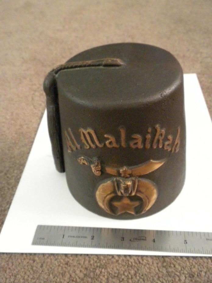 Masonic, Shrine, Shriner Al Malaikah Brass Bell, 1960 