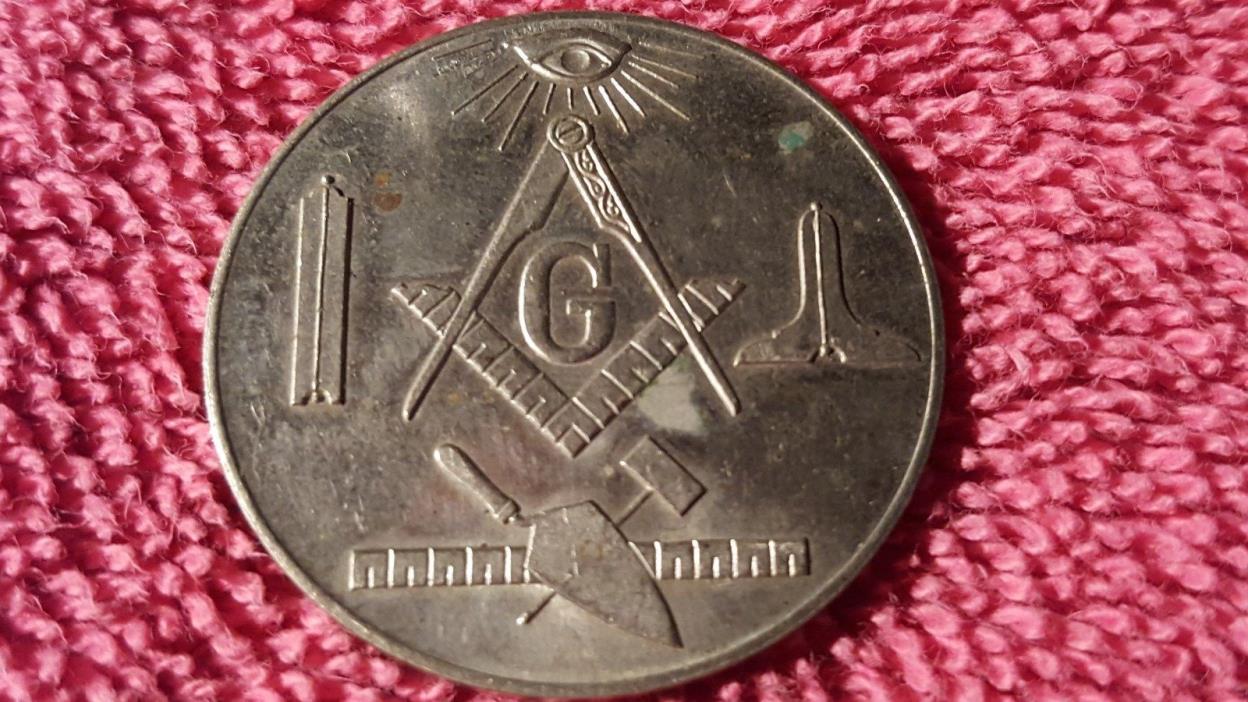 REMEMBRANCE TOKEN FOR MASON INDUCTION LEFT BLANK FOR NEW MEMBER & LODGE NUMBER