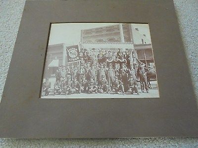 Vintage Cabinet Photo Salida Lodge No. 512 A of M Horse Drawn Wagon Colorado CO