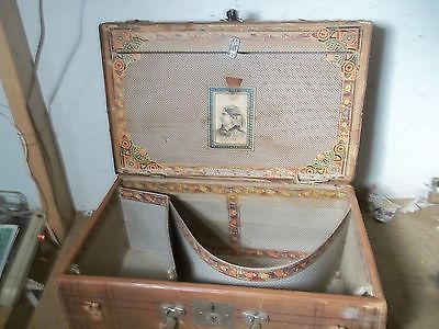 Old Odd Fellows Lodge I.O.O.F. Leather Trunk A Fisher Osborne Beloit Kansas area