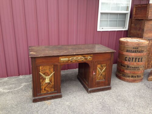 Unusual Antique Odd Fellows Desk LOOF Fraternal Lodge Stoyestown PA
