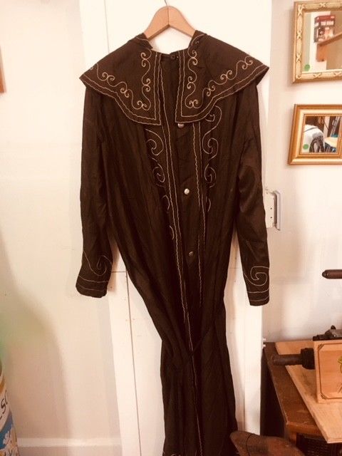 Oddfellows Skull and Crossbones Ritual Robe. Circa 1908 1 of 2