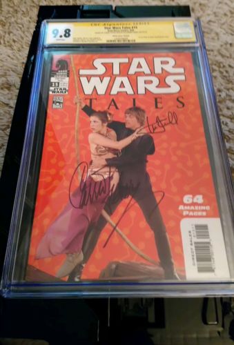 Star Wars Tales #15 Signed 2x Mark Hamill Carrie Fisher Variant CGC 9.8 NM/MT!